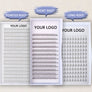 Short black pre-made eyelash extensions 12rows