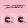 Color-changing solid blush