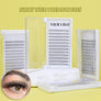 Short black pre-made eyelash extensions 12rows