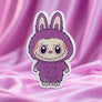 Labubu eyelash tile magnets