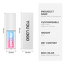 Two-color fruity temperature-changing lip oil