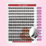 DF08 cluster DIY lashes Kit - 144 clusters - MUA Lashes Collections