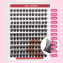 DF10 cluster DIY lashes Kit- 144 clusters