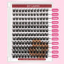 DF28 cluster DIY lashes Kit - 144 clusters - MUA Lashes Collections