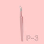 Stainless steel tweezers for eyelash extension