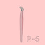 Stainless steel tweezers for eyelash extension