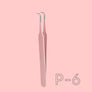 Stainless steel tweezers for eyelash extension
