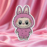 Labubu eyelash tile magnets