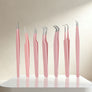 Stainless steel tweezers for eyelash extension