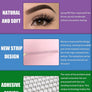Short black pre-made eyelash extensions 12rows
