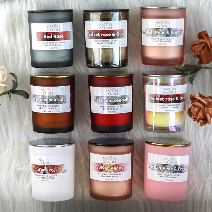 Glass Jar Scented Candles - MUA Lashes Collections