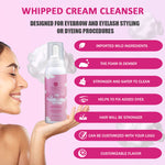 Unflavored whipped lash shampoo with a white cap - MUA Lashes Collections