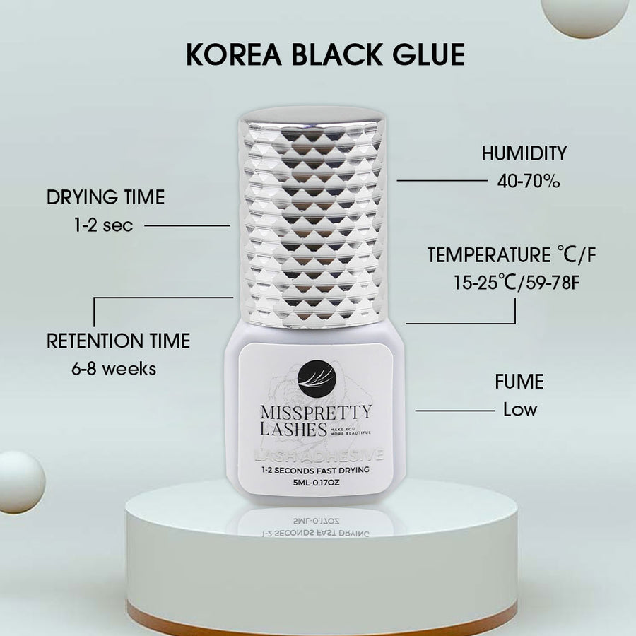 1-2s Black Korean Glue 5ml