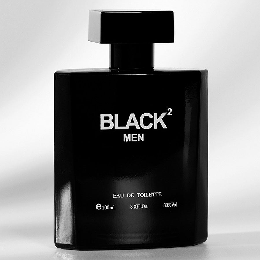 Men perfume with woody scent black bottle - MUA Lashes Collections