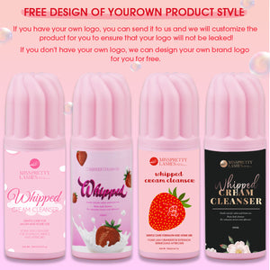 Strawberry-flavored whipped lash shampoo - MUA Lashes Collections