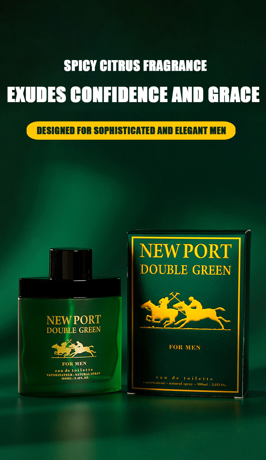 100 ml Spicy citrus notes perfume for men supplier - MUA Lashes Collections