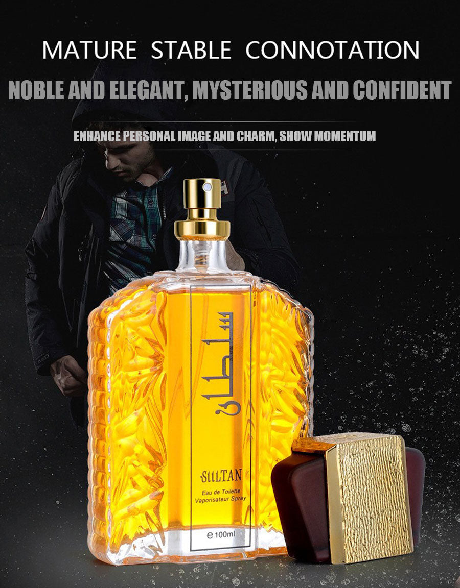 Men perfume gold bottle for sale 100ml - MUA Lashes Collections