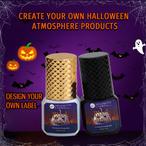 Halloween special label grafting eyelash glue waterproof and non-irritating