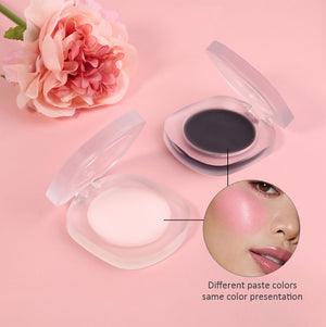 Color-changing solid blush
