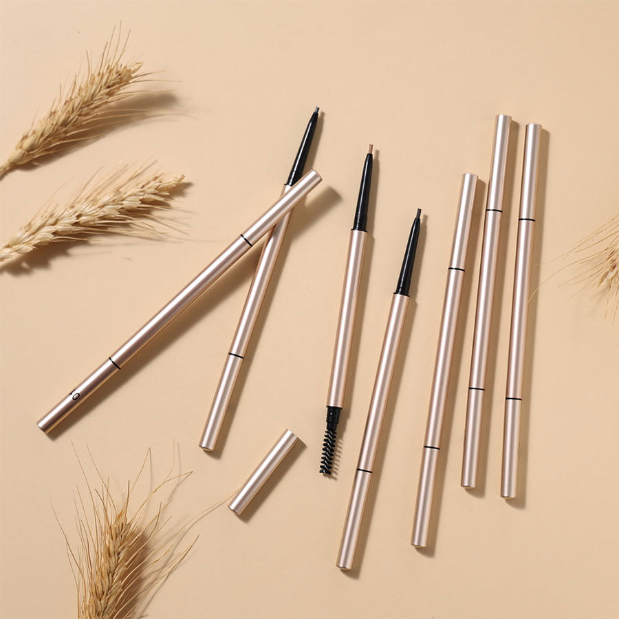 Ultra-fine, smooth and long-lasting rose gold tube eyebrow pencil