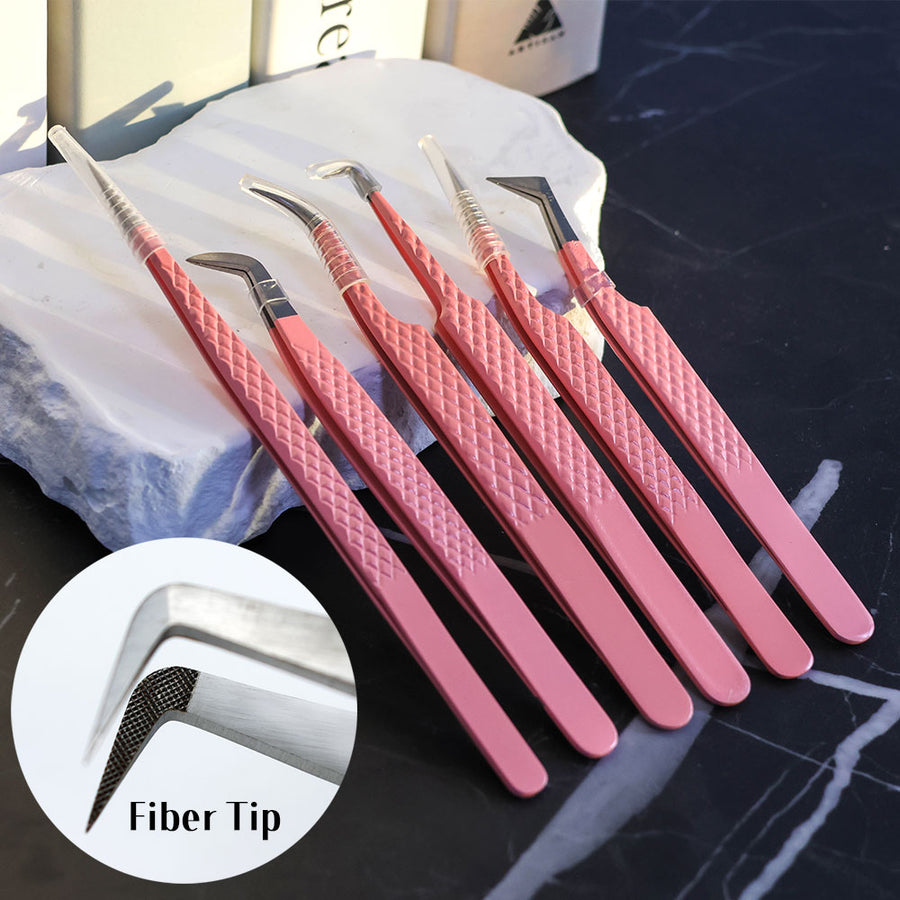 Stainless steel tweezers for eyelash extension