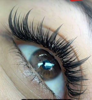 New Anime Tower Spire Premade Eyelash Fans