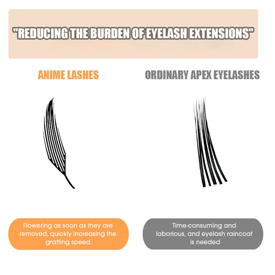 New Anime Tower Spire Premade Eyelash Fans