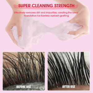 Strawberry-flavored whipped lash shampoo - MUA Lashes Collections