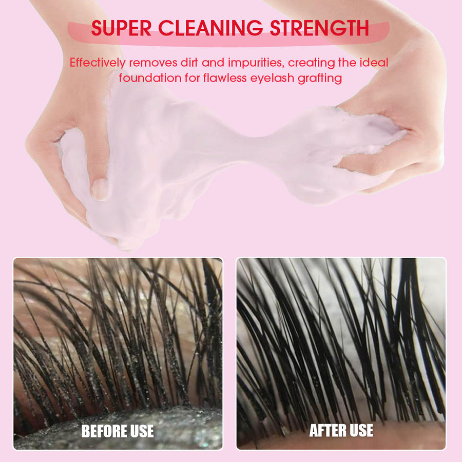 Strawberry-flavored whipped lash shampoo - MUA Lashes Collections