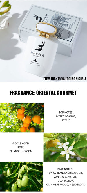 Women perfume fresh scent Black bottle 100ml