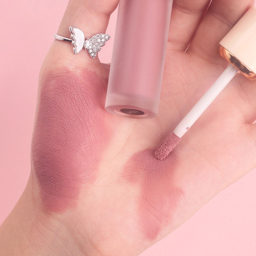 12 colors of velvet matte lip glaze