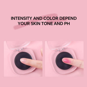 Color-changing solid blush
