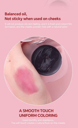 Color-changing solid blush