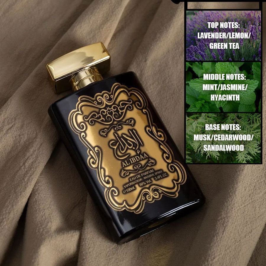 Men perfume wood scent gold bottle 100ml