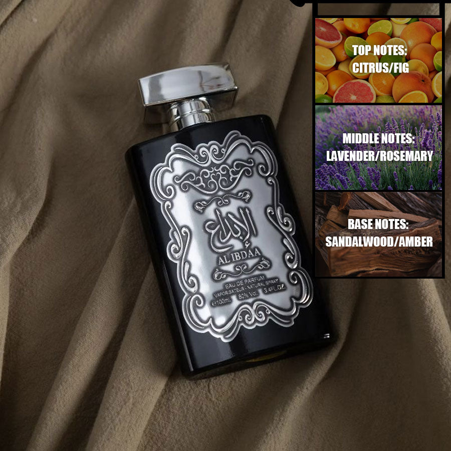 Men perfume wood scent gold bottle 100ml