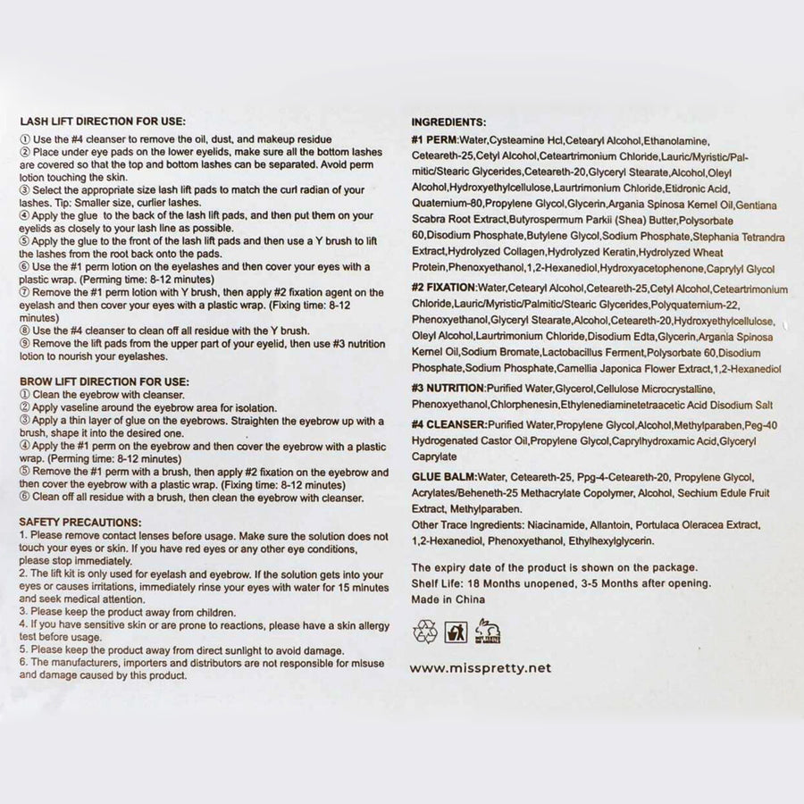Plant Extract Eyelash and Eyebrow Perm Kit