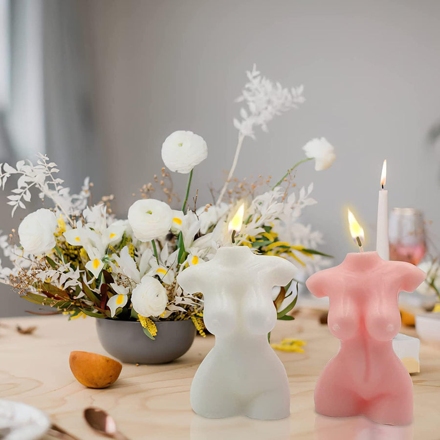 Handmade Colored Soy Wax Scented Naked Girl Candles - MUA Lashes Collections