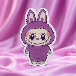Labubu eyelash tile magnets