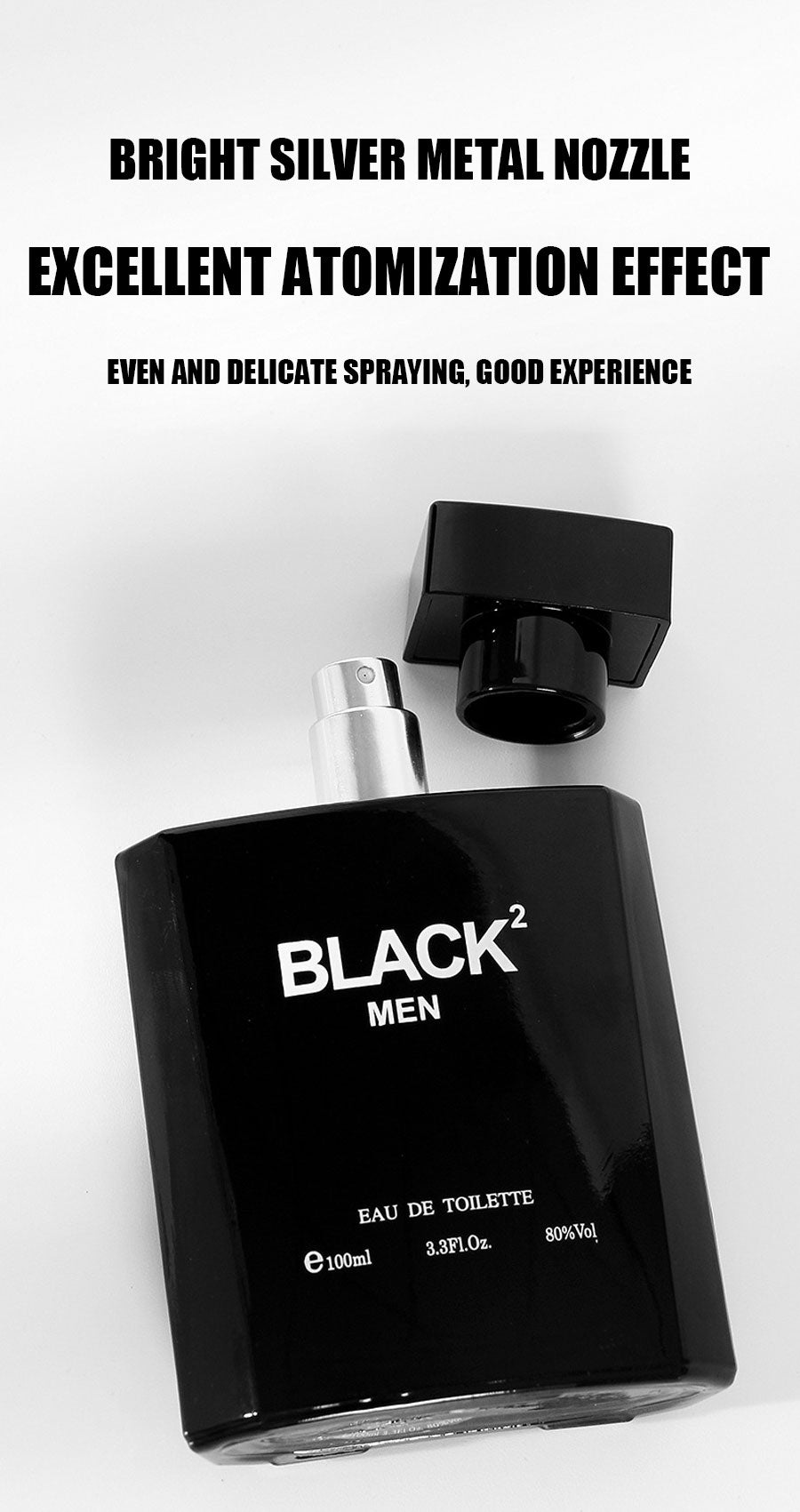 Men perfume with woody scent black bottle - MUA Lashes Collections