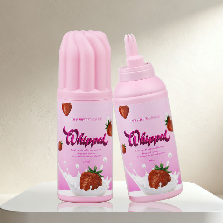 Strawberry-flavored whipped lash shampoo - MUA Lashes Collections