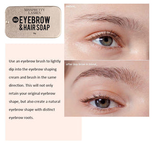 Waterproof 3D Eyebrow & Hair Shaping Soap