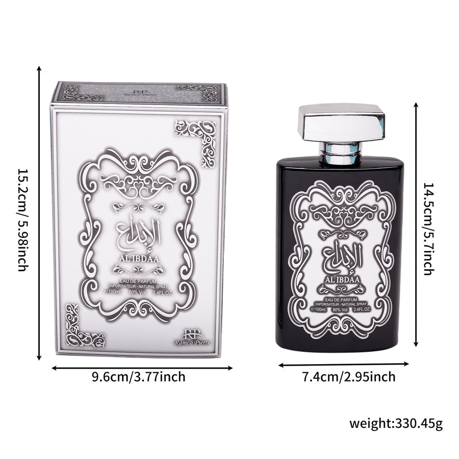 Men perfume wood scent gold bottle 100ml