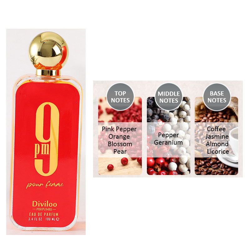 Famous arabic men perfume 9pm men Blue bottle - MUA Lashes Collections