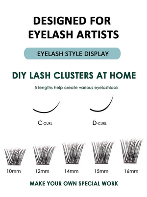 45-Clusters DIY eyelash extension kit