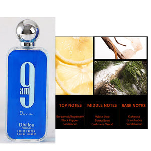 Famous arabic men perfume 9pm men Blue bottle - MUA Lashes Collections