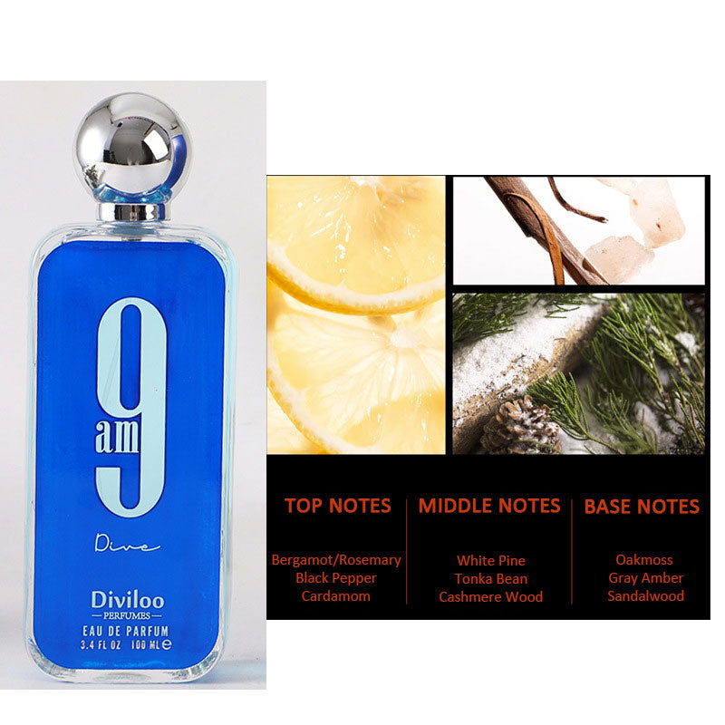 Famous arabic men perfume 9pm men Blue bottle - MUA Lashes Collections