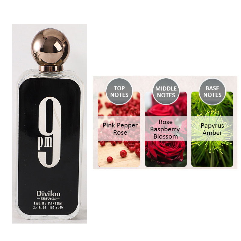 Famous arabic men perfume 9pm men Blue bottle - MUA Lashes Collections