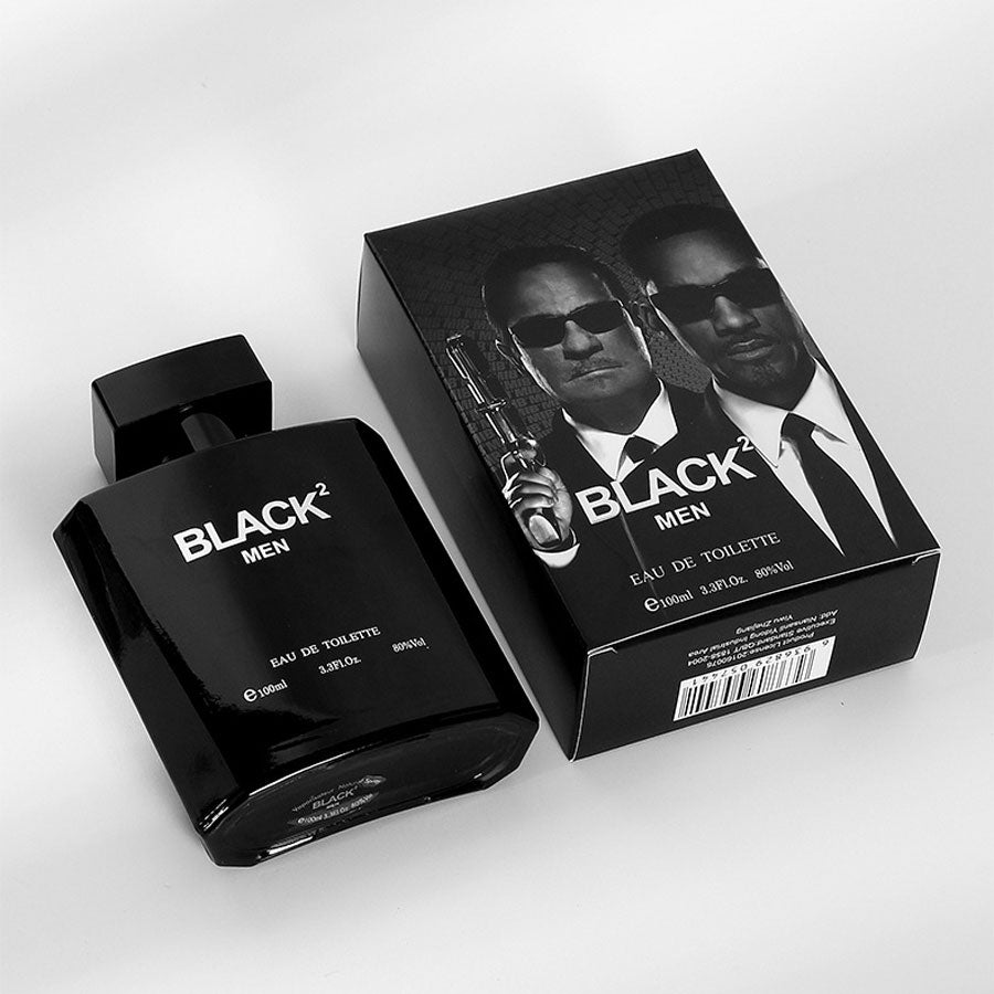 Men perfume with woody scent black bottle - MUA Lashes Collections