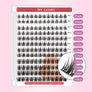 DF05 cluster DIY lashes Kit - 144 clusters - MUA Lashes Collections