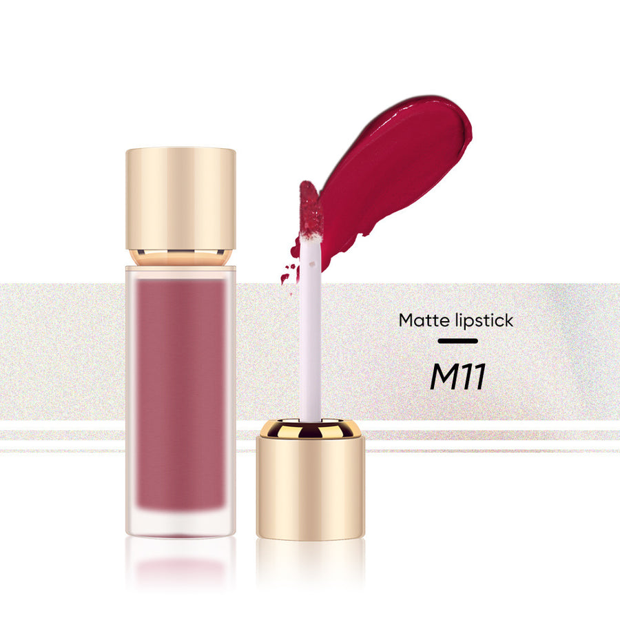12 colors of velvet matte lip glaze